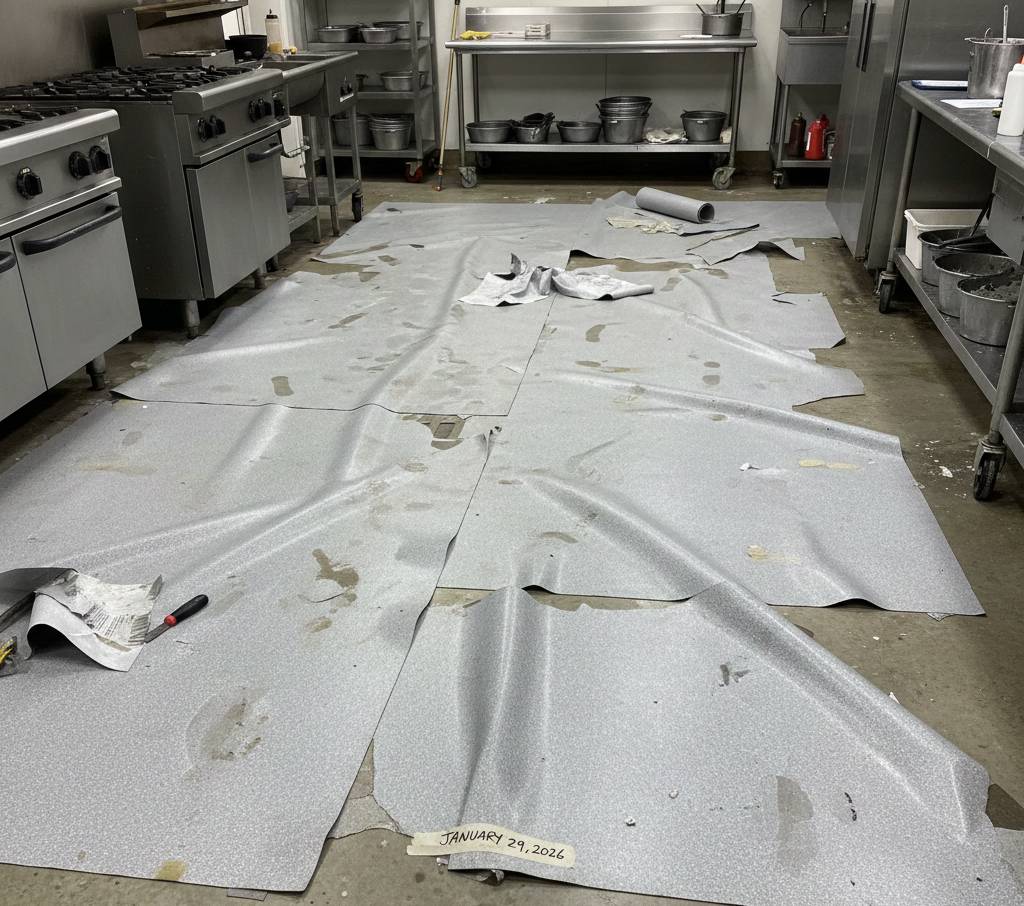 Existing vinyl has failed